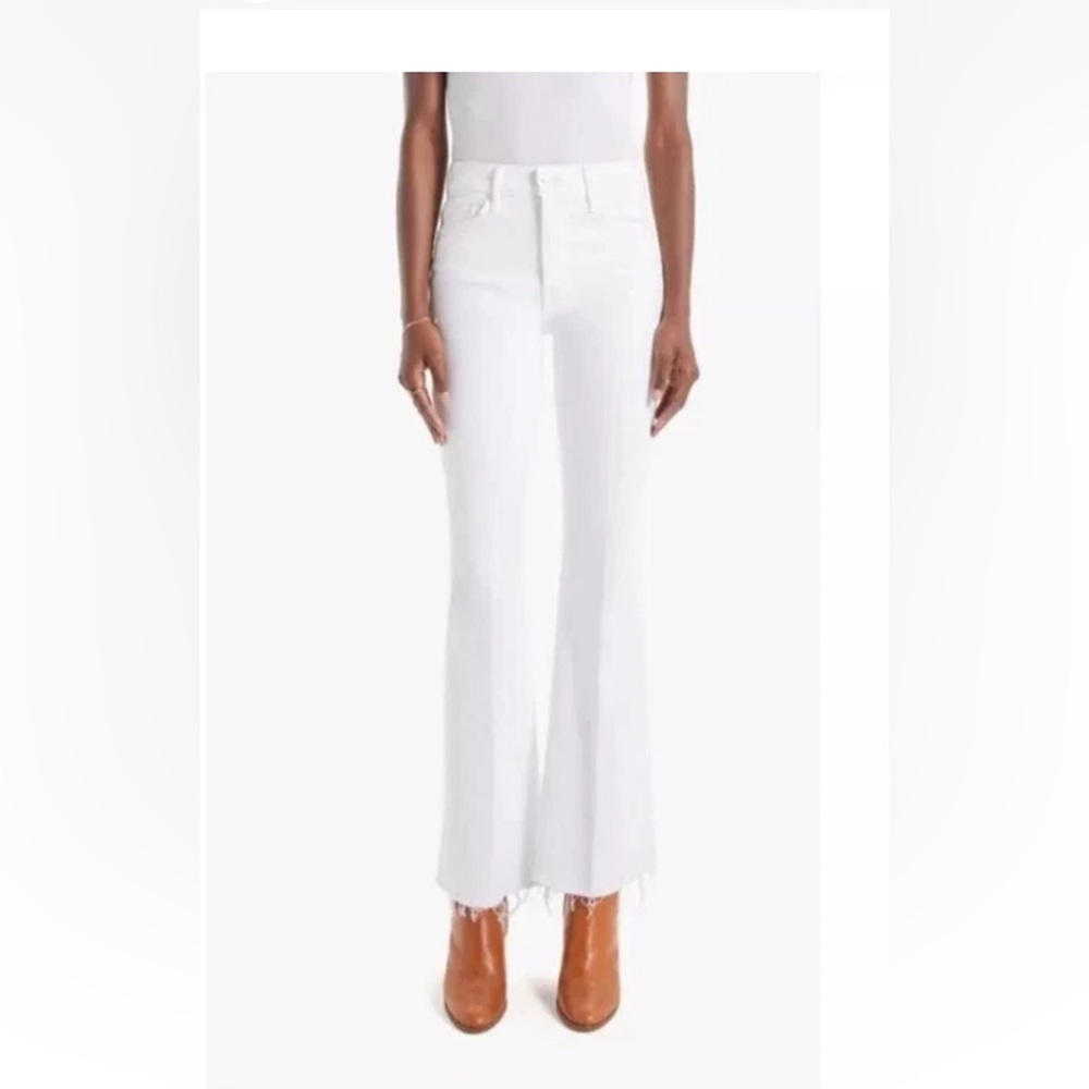 MOTHER Off-White Denim Courduroy Jeans - Picture 2 of 13